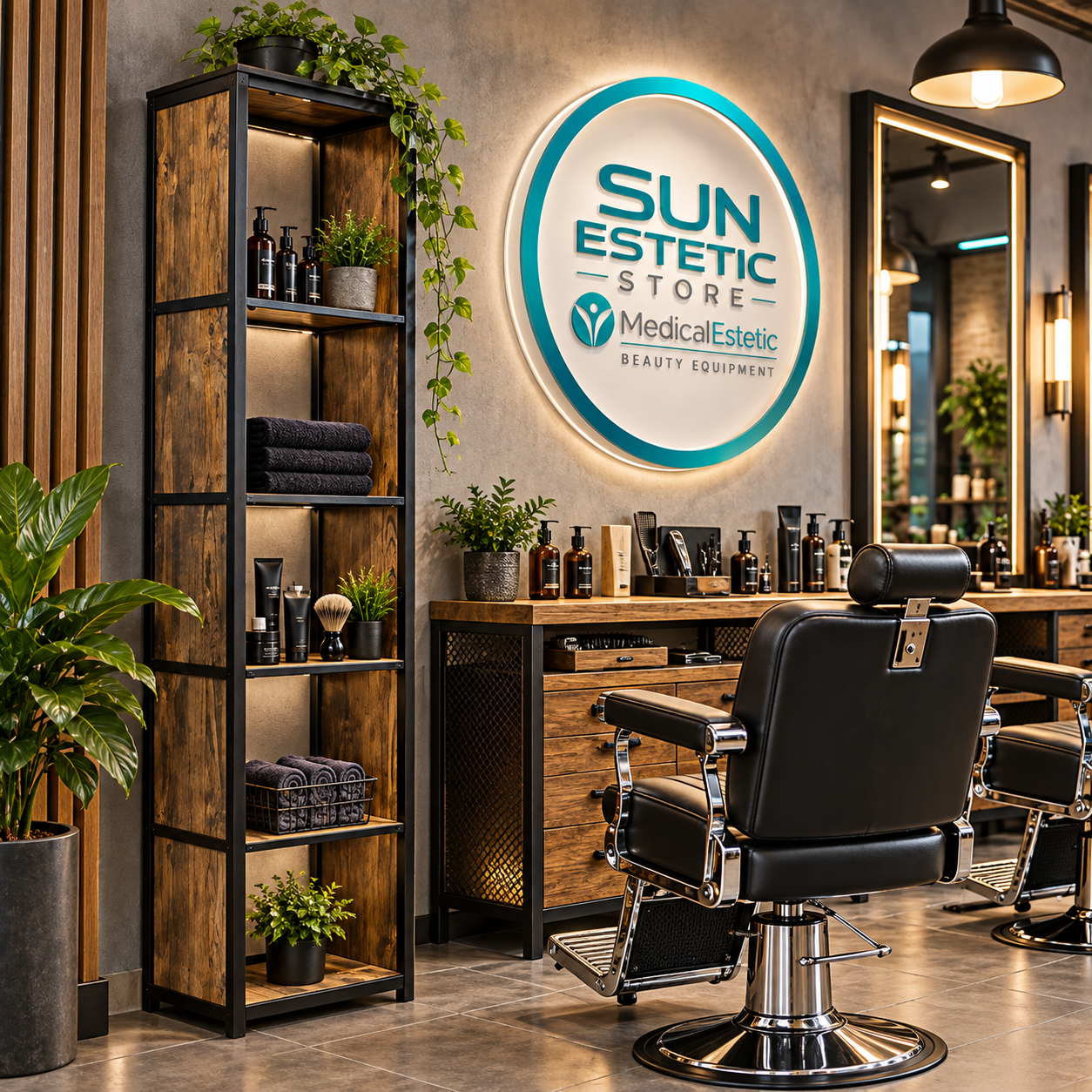 Kioo vetrina scafale per negozio parrucchiere maschile barbiere barber shop