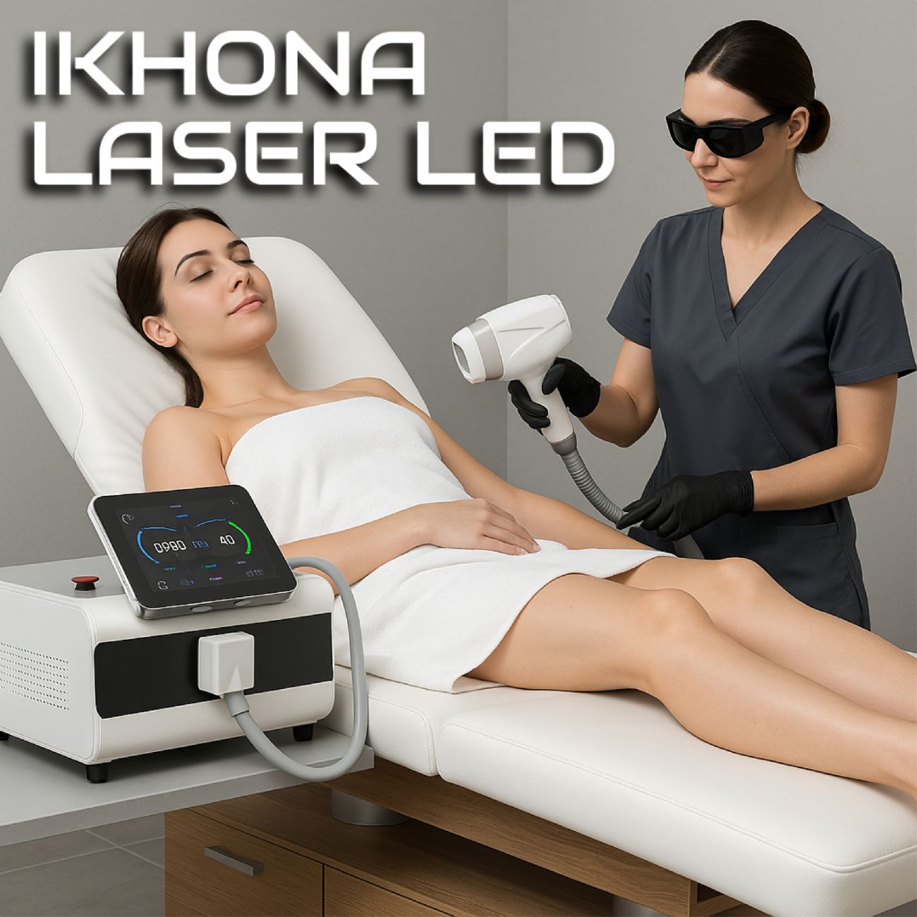 iKhona Laser LED VLC 808 nm 1200W epilazione progressiva