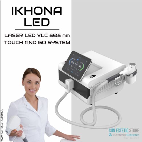 iKhona Laser LED VLC 808 nm Touch and Go system per epilazione progressiva