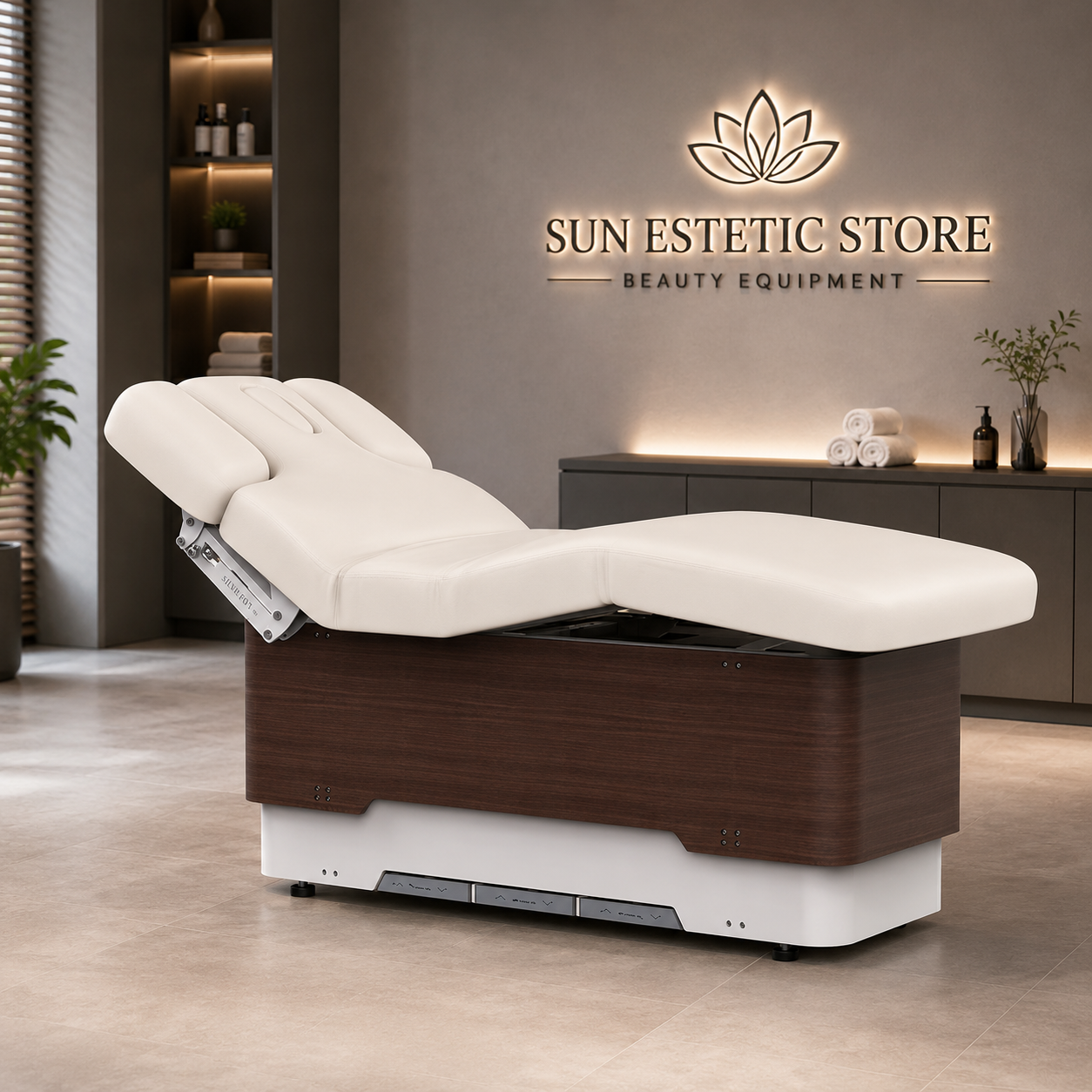 OXYN Lettino da Massaggio luxury Spa elettrico 3 motori riscaldato
