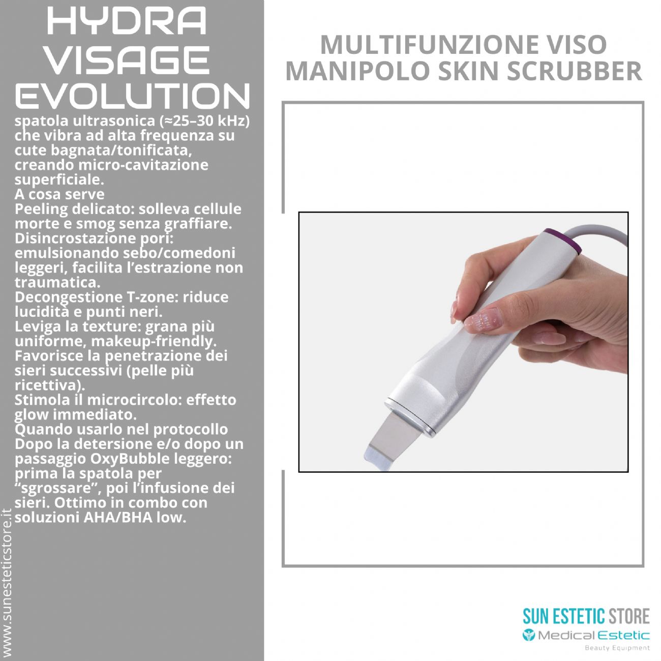 Hydra Visage Evolution Multifunzione trattamenti pulizia viso