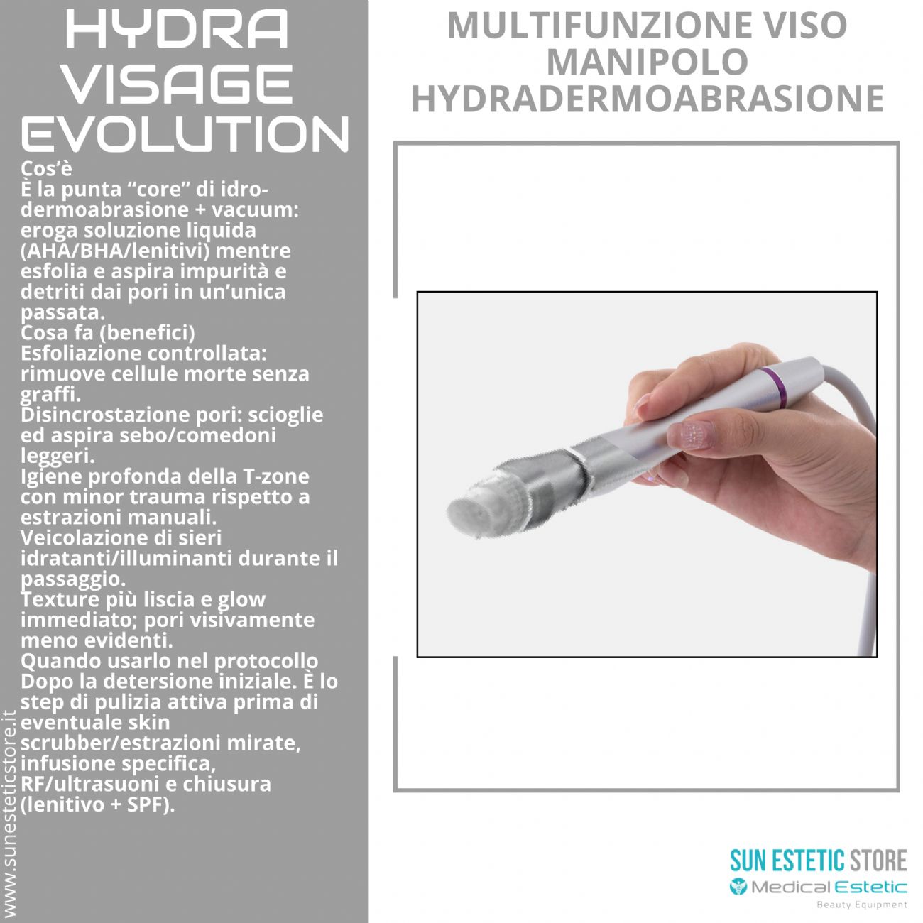 Hydra Visage Evolution Multifunzione trattamenti pulizia viso