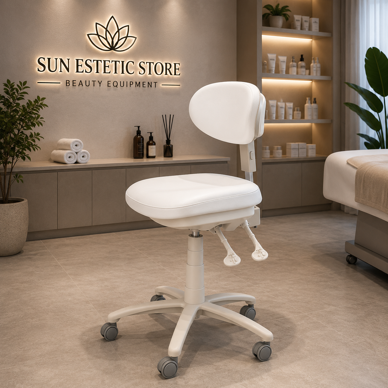 Sway sgabello ergonomico multiregolabile con schienale estetica medico