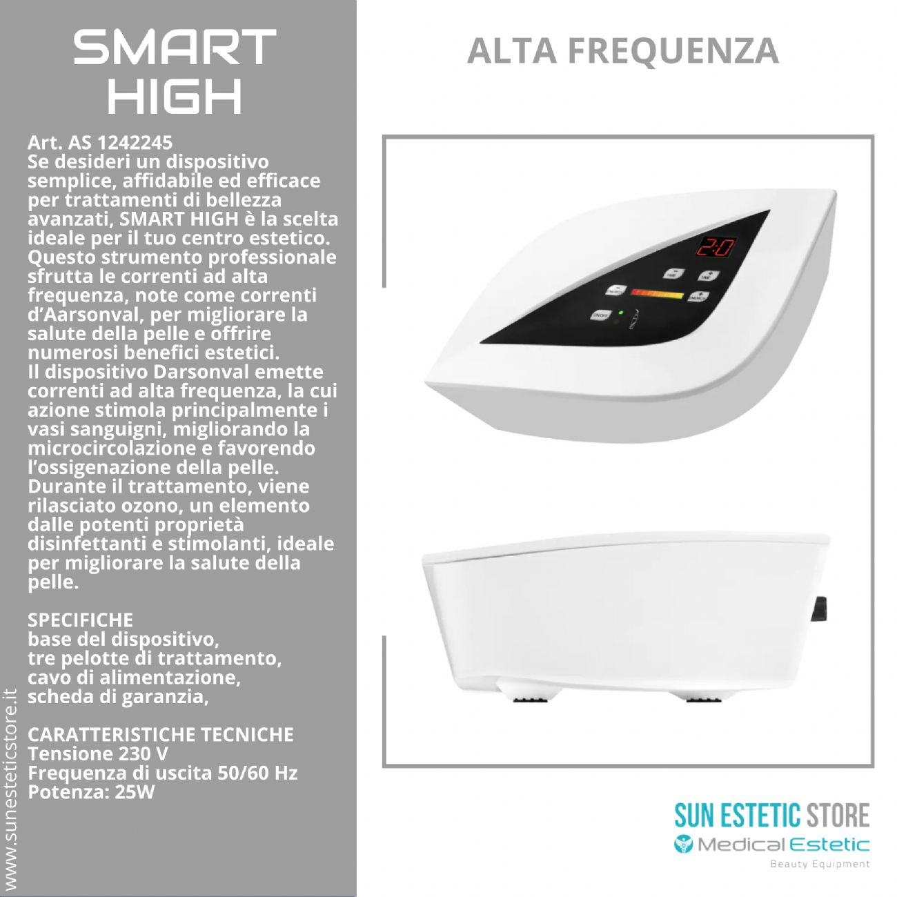 Smart High apparecchiatura estetica alta frequenza
