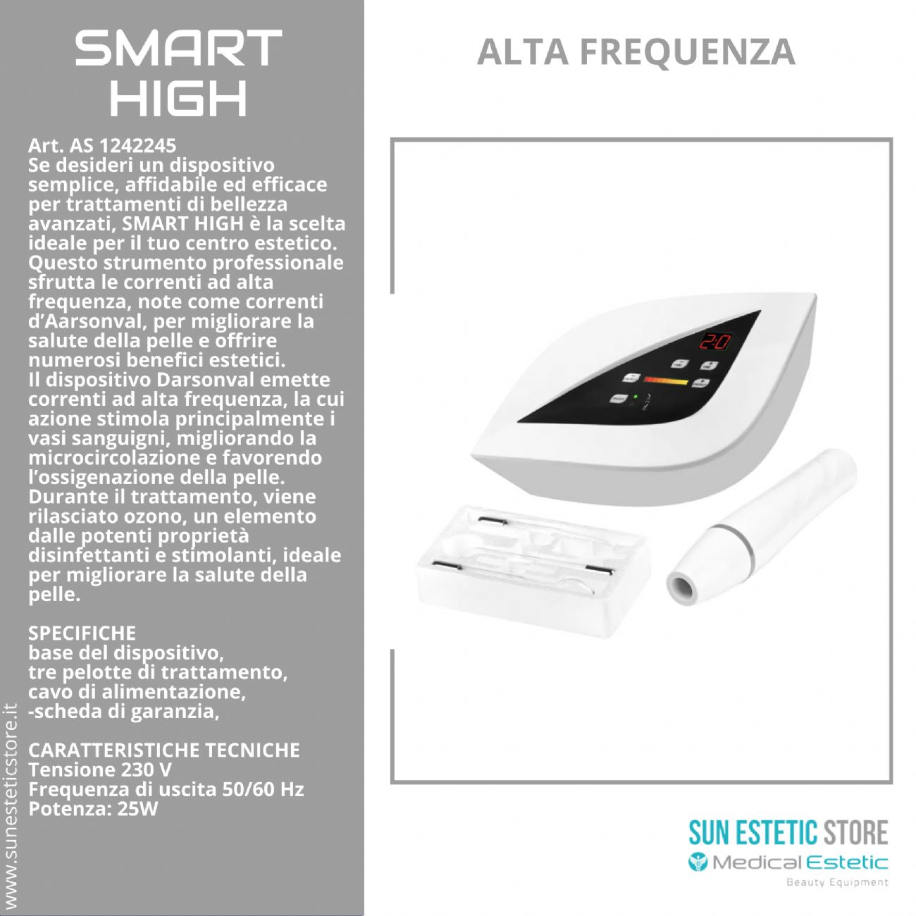 Smart High apparecchiatura estetica alta frequenza