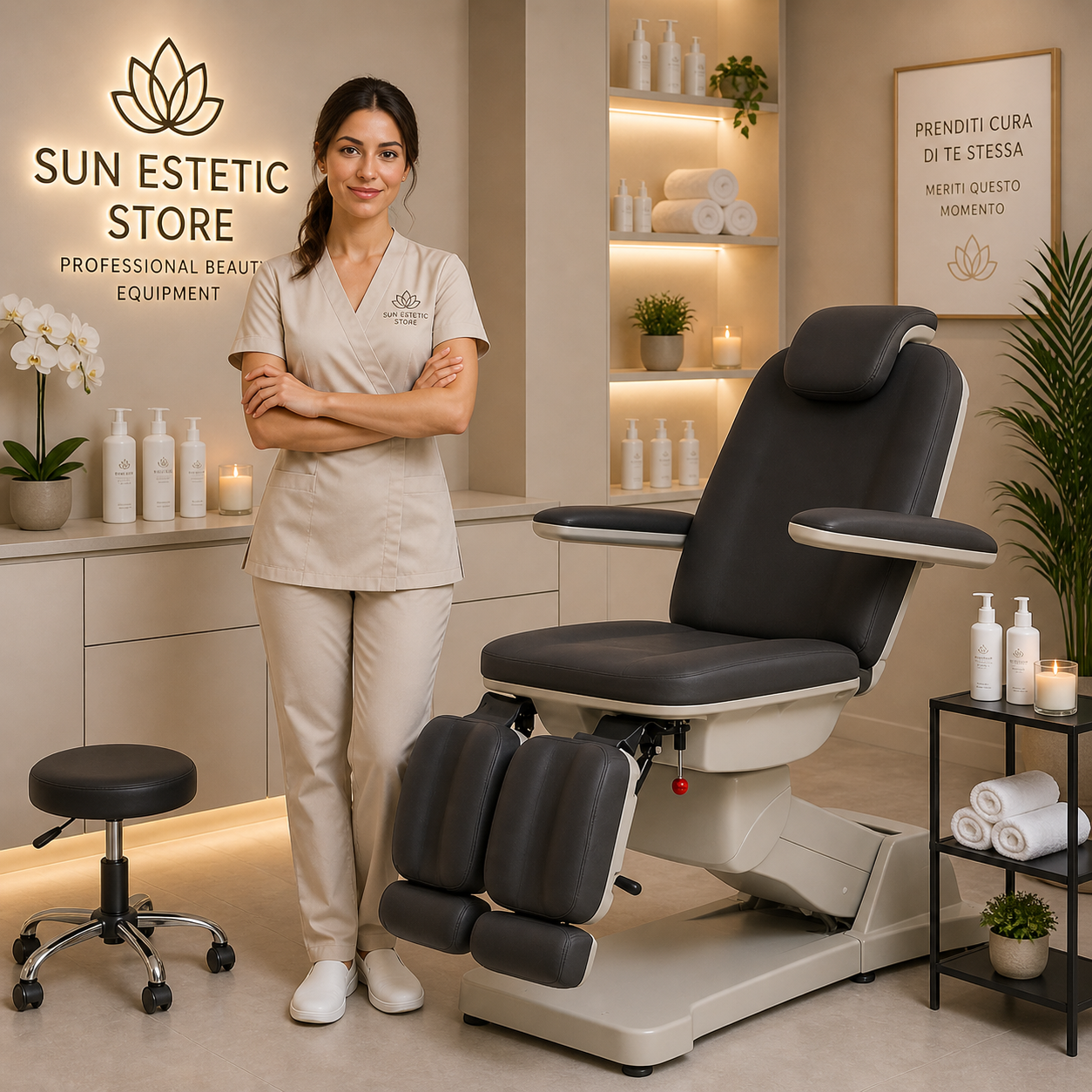 Plant poltrona podologica professionale pedicure elettrica 3 motori